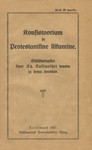 Konsistoorium ja protestantline liikumine. Süüdistuskiri õpet. Th. Tallmeistri wastu ja tema wastus