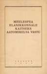 Meelespea elanikkonnale kaitseks aatomirelva vastu