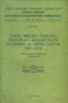 Tartu Riikliku Ülikooli Teadusliku Raamatukogu asutamine ja areng aastail 1802-1839