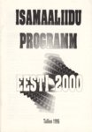 Isamaaliidu programm Eesti 2000