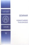 Seminar «Humanitaarsed teaduskogud»