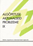 Algõpetuse aktuaalseid probleeme. Riikliku õppekava rakendamisest algkoolis