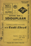 1939. aasta suvine sõiduplaan. Maksev 15. maist 1939. a.