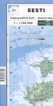 Eesti. Üldgeograafiline kaart. Physical Map