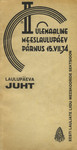 II ülemaaline meeslaulupäev Pärnus 15. VII. 1934. Laulupäeva juht