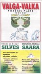 Valga-Valka. Pilsetas plans. Town Map