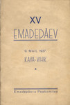 XV emadepäev. 9. mail 1937. a. Kava-vihik