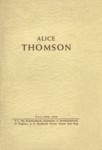 Alice Thomson. 60. sünnipäevaks