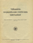 Välisseinte soojapidavuse mõõtmiste tulemustest. Kokkuvõte Insenerikoja välisseinte uurimise komisjoni töödest a. 1937-1939