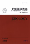 Geology, December 2006, 55/4. Proceedings of the Estonian Academy of Sciences