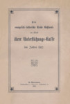 Die evangelisch-lutherische Kirche Russlands im Werk ihrer Unterstützungs-Kasse im Jahre 1912