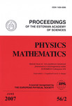 Physics. Mathematics, June 2007, 56/2. Proceedings of the Estonian Academy of Sciences 