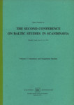 Papers presented at the second Conference on Baltic Studies in Scandinavia. Hässelby Castle, June 8-11, 1973. Literature and Linguistics Section