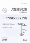 Engineering, December 2007, 13/4. Proceedings of the Estonian Academy of Sciences