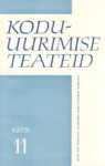 Kodu-uurimise teateid. Metoodilisi materjale