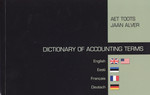 Dictionary of Accounting Terms. English-Eesti-Français-Deutsch