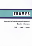 Trames. Vol 12. 2008/1. Journal of the Humanities and social Sciences