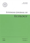 Estonian Journal of Ecology. Volume 57. 2008/2