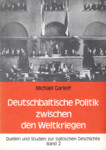 Deutschbaltische Politik zwischen den Weltkriegen