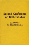 Second Conference on Baltic Studies