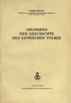 Grundriss der Geschichte des estnischen Volkes