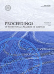 Proceedings of the Estonian Academy of Sciences. Vol 58. 2009/1