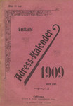 Eestlaste adress-kalender 1909 aasta peale
