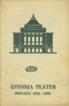 Estonia teater. Hooaeg 1925-1926