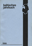 Baltisches Jahrbuch. 1986