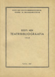 Eesti NSV teatribibliograafia 1963