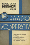Raadio-osade hinnakiri 1938/39