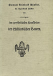 Von einigen der gewöhnlichsten Krankheiten der Ehstländischen Bauern