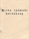 Hiina loomade horoskoop
