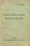 E. V. Tallinna Konservatooriumi õppekavad