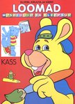Loomad. Kass. Kleebi, kirjuta ja värvi