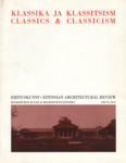Ehituskunst. Estonian Architectural Review 36/37, 2003
