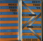 Eesti teed 89. Estonian roads. 1:400 000