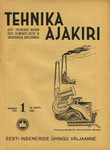 Tehnika Ajakiri. Eesti Inseneride Ühingu ja Eesti Keemikute Seltsi häälekandja. 19. aastakäik 1940. Nr. 1-9/10