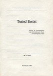 Teated Eestist Nr 3 (1982). Survest ja venestamisest ning kolonialismist Eestis ja Nõukogude Liidus
