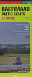 Baltimaad. Baltic States. Maanteede kaart 1:1200000. Road Map