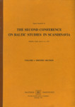 Papers presented at the second Conference on Baltic Studies in Scandinavia. Hässelby Castle, June 8-11, 1973. History Section