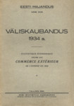 Väliskaubandus 1934 a. Commerce extérieur de lEstonie en 1934