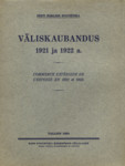 Väliskaubandus 1921 ja 1922 a. Commerce extérieur de lEstonie en 1921 et 1922