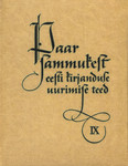 Paar sammukest eesti kirjanduse uurimise teed