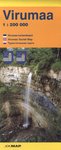 Virumaa 1:200 000. Virumaa turismikaart. Virumaa Tourist Map. Turistitšeskaja karta