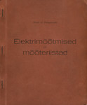 Elektrimõõtmised ja mõõteriistad