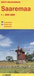Saaremaa turismikaart 1:300 000. Tourist Map. Turistikartta
