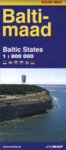 Baltimaade teedekaart 1:800 000. Road Map of Baltic States