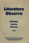 Literatura Observo. Estonio. Latvio. Litovio. 1939