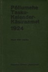 Põllumehe taskukalender-käsiraamat 1924